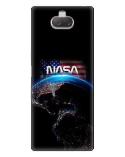Чохол для Sony Xperia 10 з картинкою «Земля з космосу NASA»