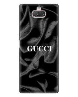 Чохол для Sony Xperia 10 з картинкою «Gucci — шовкові хвилі»