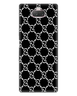 Чохол для Sony Xperia 10 з картинкою «Gucci — сітчастий паттерн»