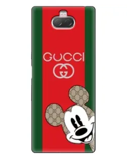 Чохол для Sony Xperia 10 з картинкою «Gucci — смуги та Міккі» Чохол для Sony Xperia 10 з картинкою «Gucci — смуги та Міккі»
