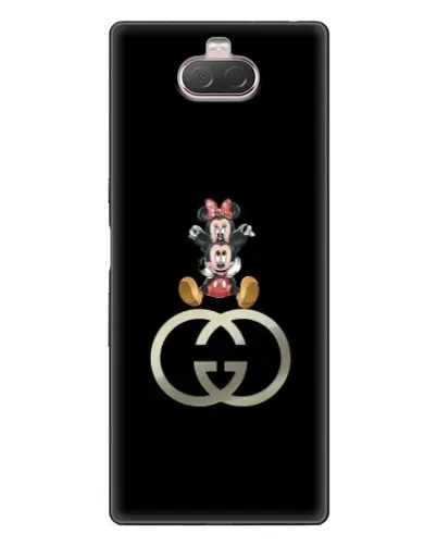 Чехол для Sony Xperia 10 с картинкой «Минни Маус на лого» Чехол для Sony Xperia 10 с картинкой «Минни Маус на лого»