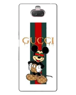 Чохол для Sony Xperia 10 з картинкою «Міккі Маус Gucci — смуги» Чохол для Sony Xperia 10 з картинкою «Міккі Маус Gucci — смуги»