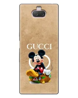 Чохол для Sony Xperia 10 з картинкою «Міккі Маус Gucci — крафт» Чохол для Sony Xperia 10 з картинкою «Міккі Маус Gucci — крафт»