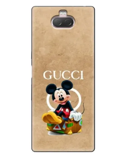 Чехол для Sony Xperia 10 с картинкой «Микки Маус Gucci — крафт» Чехол для Sony Xperia 10 с картинкой «Микки Маус Gucci — крафт»