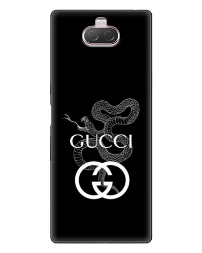 Чехол для Sony Xperia 10 с картинкой «Gucci — серебряная змея» Чехол для Sony Xperia 10 с картинкой «Gucci — серебряная змея»