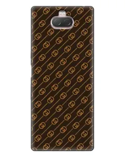 Чохол для Sony Xperia 10 з картинкою «Gucci — золоті діагоналі» Чохол для Sony Xperia 10 з картинкою «Gucci — золоті діагоналі»