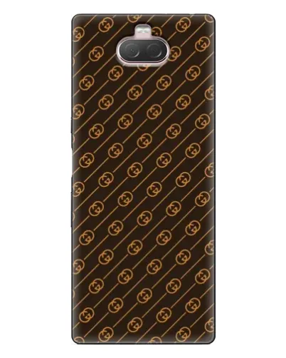 Чехол для Sony Xperia 10 с картинкой «Gucci — золотые диагонали» Чехол для Sony Xperia 10 с картинкой «Gucci — золотые диагонали»