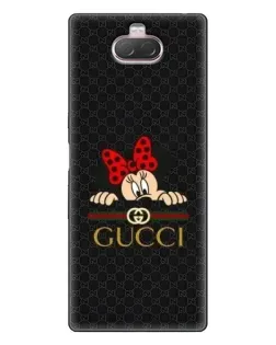 Чохол для Sony Xperia 10 з картинкою «Мінні Маус Gucci — чорний» Чохол для Sony Xperia 10 з картинкою «Мінні Маус Gucci — чорний»