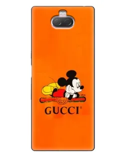 Чохол для Sony Xperia 10 з картинкою «Міккі Маус Gucci — помаранч» Чохол для Sony Xperia 10 з картинкою «Міккі Маус Gucci — помаранч»