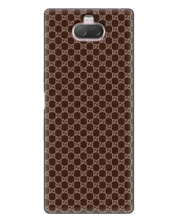 Чохол для Sony Xperia 10 з картинкою «Gucci — шоколадна сітка» Чохол для Sony Xperia 10 з картинкою «Gucci — шоколадна сітка»