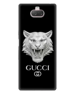 Чохол для Sony Xperia 10 з картинкою «Gucci — срібний лев» Чохол для Sony Xperia 10 з картинкою «Gucci — срібний лев»