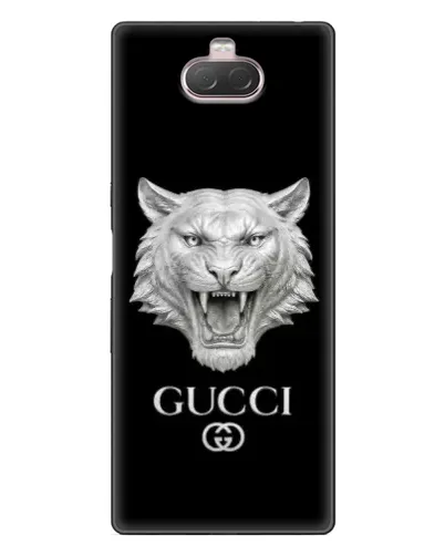 Чехол для Sony Xperia 10 с картинкой «Gucci — серебряный лев» Чехол для Sony Xperia 10 с картинкой «Gucci — серебряный лев»