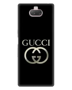 Чохол для Sony Xperia 10 з картинкою «Gucci — золото на чорному» Чохол для Sony Xperia 10 з картинкою «Gucci — золото на чорному»