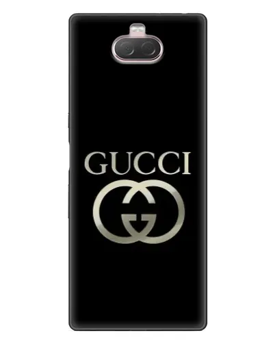 Чехол для Sony Xperia 10 с картинкой «Gucci — золото на черном» Чехол для Sony Xperia 10 с картинкой «Gucci — золото на черном»