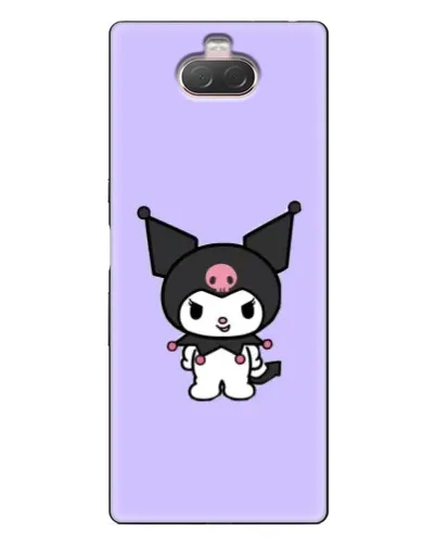 Чехол для Sony Xperia 10 с картинкой «Kuromi — нежный фиолетовый»