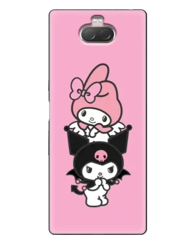 Чехол для Sony Xperia 10 с картинкой «My Melody и Kuromi»