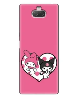 Чохол для Sony Xperia 10 з картинкою «Kuromi та My Melody»