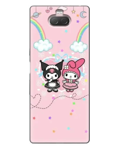 Чехол для Sony Xperia 10 с картинкой «My Melody и Kuromi»
