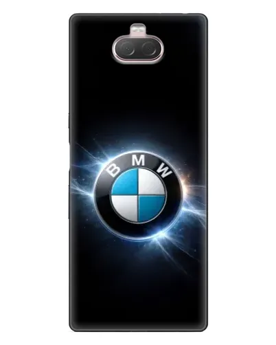 Чохол для Sony Xperia 10 з картинкою «BMW — неонове сяйво»