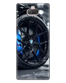 Чохол для Sony Xperia 10 з картинкою «Колесо BMW зблизька»