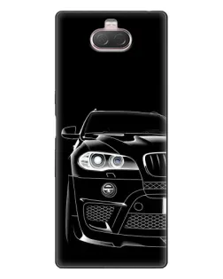 Чохол для Sony Xperia 10 з картинкою «Темний силует BMW»