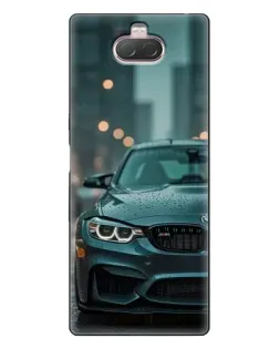 Чохол для Sony Xperia 10 з картинкою «BMW у вогнях міста»
