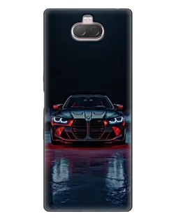 Чохол для Sony Xperia 10 з картинкою «BMW на мокрій дорозі»