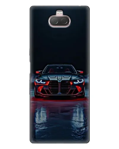 Чохол для Sony Xperia 10 з картинкою «BMW на мокрій дорозі»