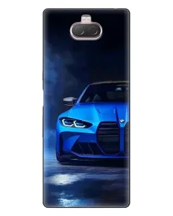 Чохол для Sony Xperia 10 з картинкою «Блакитна BMW M4»