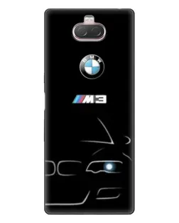 Чохол для Sony Xperia 10 з картинкою «Мінімалістичний принт BMW M3»