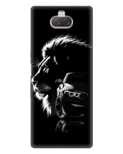 Чохол для Sony Xperia 10 з картинкою «BMW та лев»