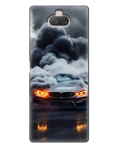 Чохол для Sony Xperia 10 з картинкою «BMW у диму»