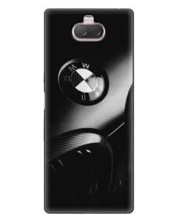 Чохол для Sony Xperia 10 з картинкою «Емблема BMW — макро»