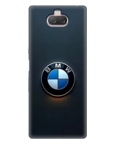 Чохол для Sony Xperia 10 з картинкою «Логотип BMW — мінімалізм»