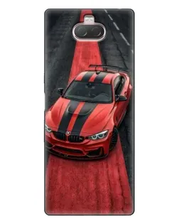 Чохол для Sony Xperia 10 з картинкою «BMW на червоній доріжці»