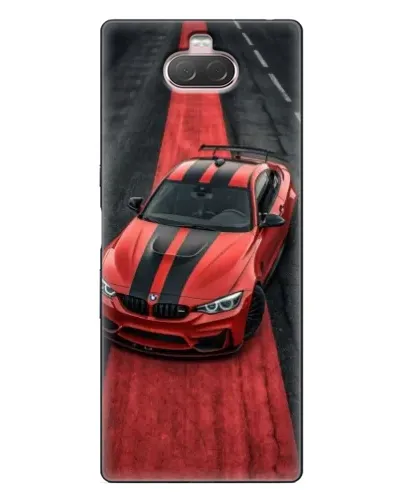 Чохол для Sony Xperia 10 з картинкою «BMW на червоній доріжці»