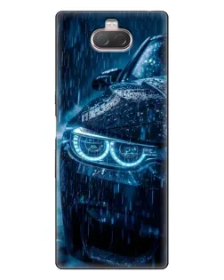 Чехол для Sony Xperia 10 с картинкой «BMW под дождем»