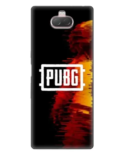 Чехол для Sony Xperia 10 с картинкой «Яркий логотип PUBG»