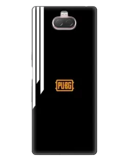 Чехол для Sony Xperia 10 с картинкой «PUBG — вертикальные линии»