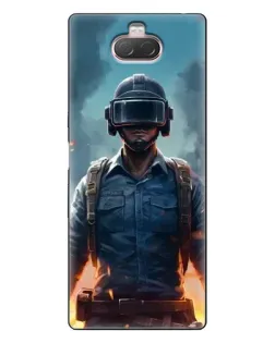 Чехол для Sony Xperia 10 с картинкой «PUBG — реалистичный герой»