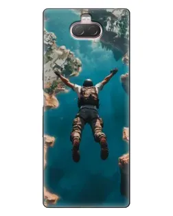 Чехол для Sony Xperia 10 с картинкой «PUBG — свободное падение»