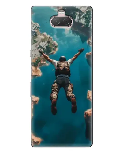 Чехол для Sony Xperia 10 с картинкой «PUBG — свободное падение»
