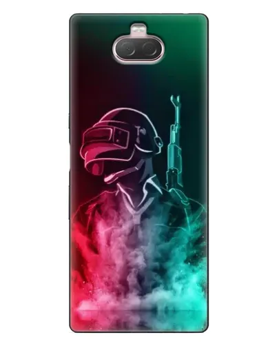 Чехол для Sony Xperia 10 с картинкой «PUBG — огненный воин»