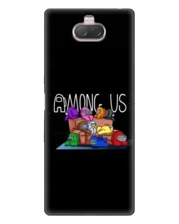 Чохол для Sony Xperia 10 з картинкою «Логотип Among Us»
