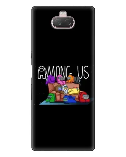 Чехол для Sony Xperia 10 с картинкой «Логотип Among Us»