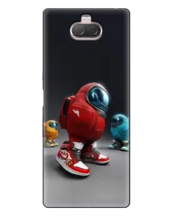 Чехол для Sony Xperia 10 с картинкой «Among Us — 3D стиль»