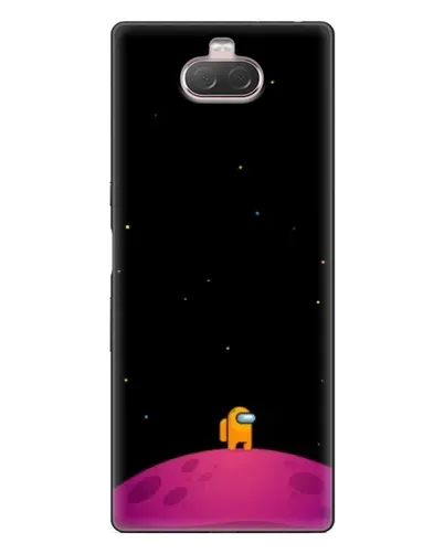 Чехол для Sony Xperia 10 с картинкой «Одинокий герой на планете»