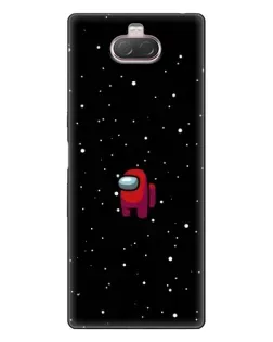 Чехол для Sony Xperia 10 с картинкой «Красный Among Us»