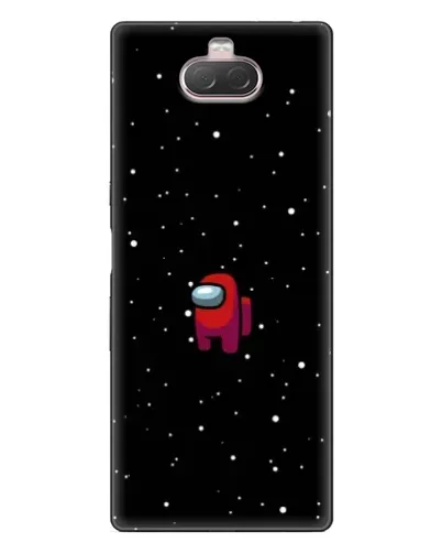 Чехол для Sony Xperia 10 с картинкой «Красный Among Us»