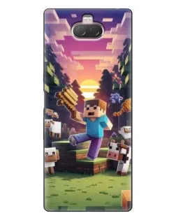 Чохол для Sony Xperia 10 з картинкою «Стів на фермі»